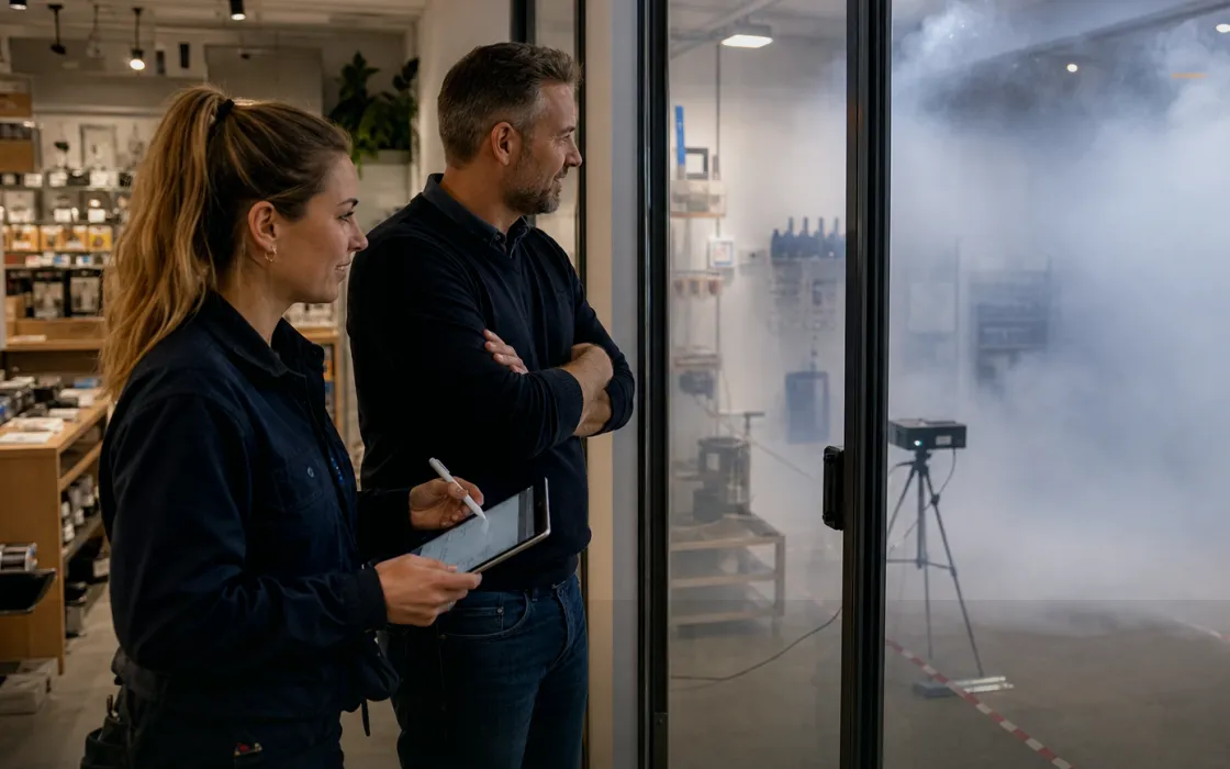 Dokumentierte Wirkungs- und Prüfszene zu Was Nebel leistet – und welche Aufgabe andere Maßnahmen übernehmen