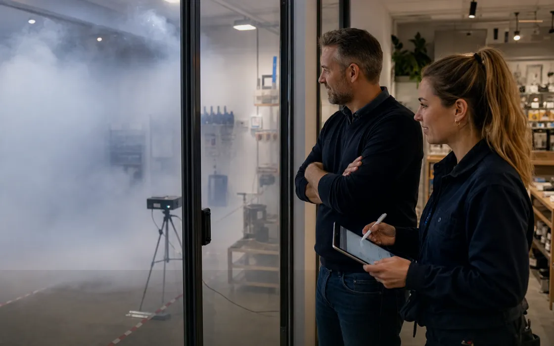 Nebelmaschine Rechenzentrum – individuelle Objektvisualisierung zu Entscheidungsreife Akte für Rechenzentrum: vom Befund zur Freigabe: die Prüfperspektive für Nebelmaschine im Kontext „Rechenzentrum“