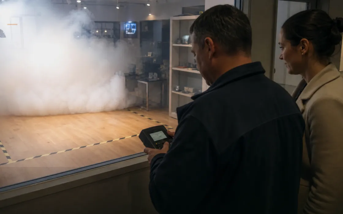 Sicherheitsnebelanlage – individuelle Objektvisualisierung zu Wie sich Optionen für Begriff und Systemkategorie fair und nachvollziehbar vergleichen lassen: der nächste Prüfschritt für aktive Vernebelungsanlage